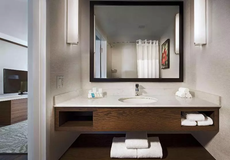 キングサイズベッドのデラックスルーム, Hilton Garden Inn Montreal Airport