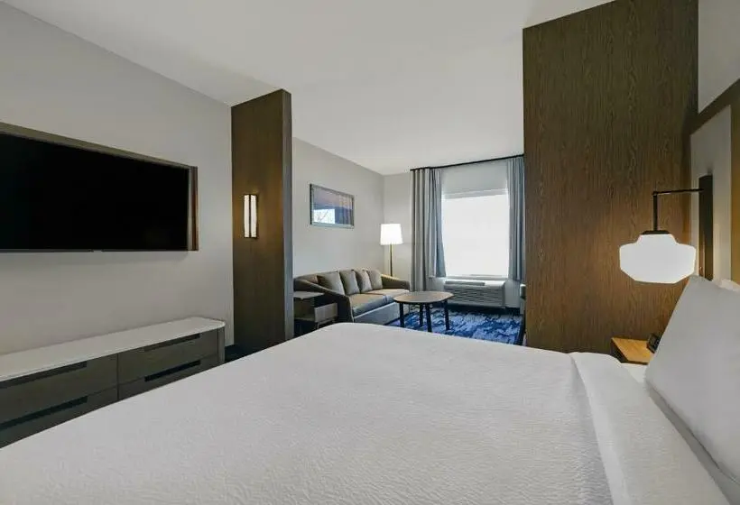 キングサイドベッドのスタンダードワンルーム, Fairfield Inn & Suites By Marriott Milwaukee Brookfield