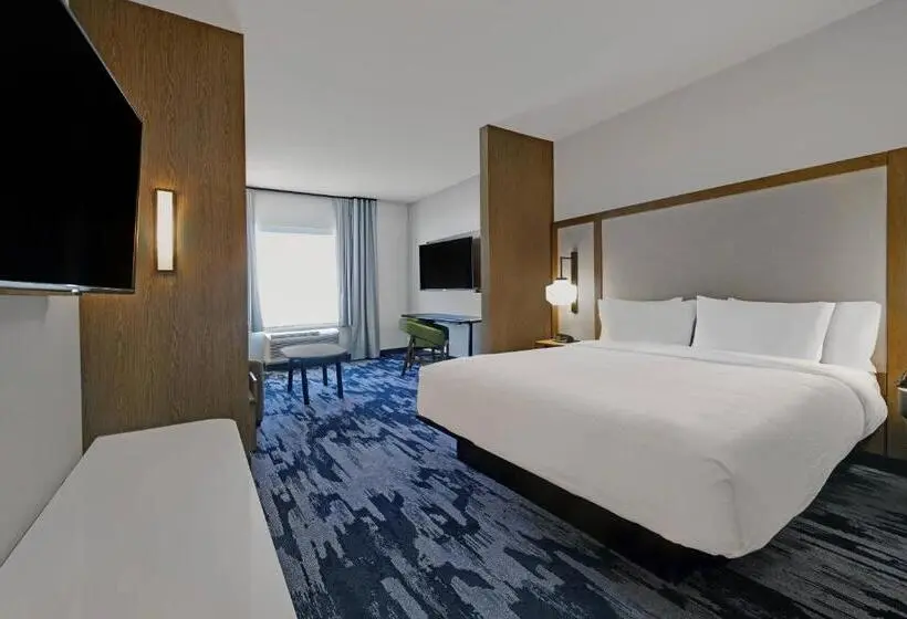 キングサイドベッドのスタンダードワンルーム, Fairfield Inn & Suites By Marriott Milwaukee Brookfield