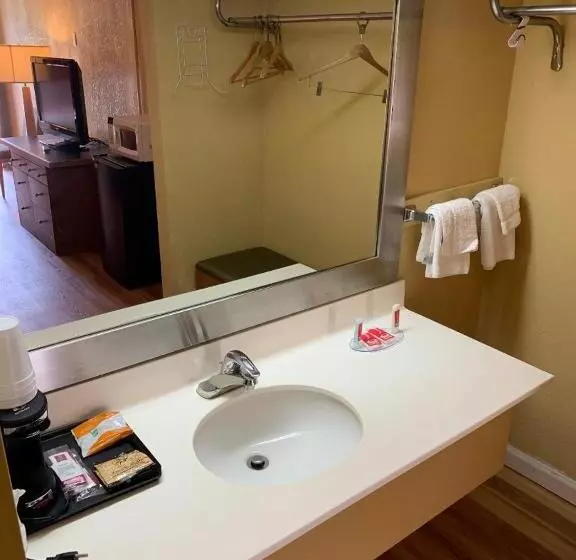 キングサイズベッドのスタンダードルーム, Amerivu Inn & Suites   Gilbertsville
