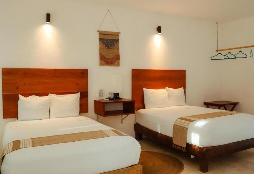 غرفة قياسية مزوَّدة بشُرفة, Royal Palm Bacalar Cabañas & Lagoon Club