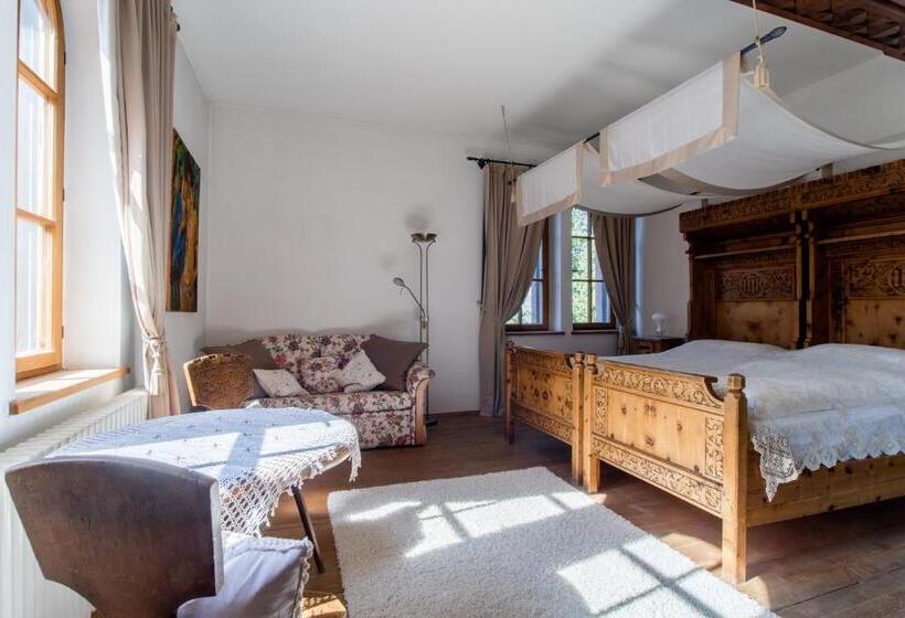 اتاق استاندارد با تراس, Schloss Castel Pienzenau   Guestrooms & Apartments   B&b Hotel & Restaurant