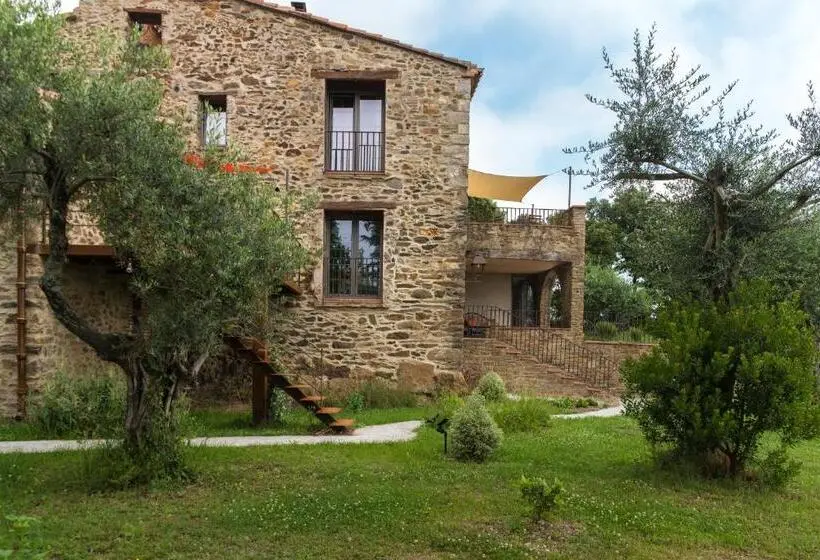 キングサイズベッドのデラックスルーム, Le Mas Des Colombes Chambres D Hôtes B&b & Spa