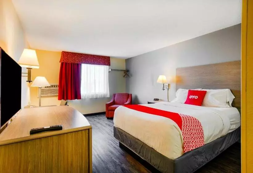 キングサイズベッドのスタンダードルーム, OYO Hotel Castle Rock CO Downtown