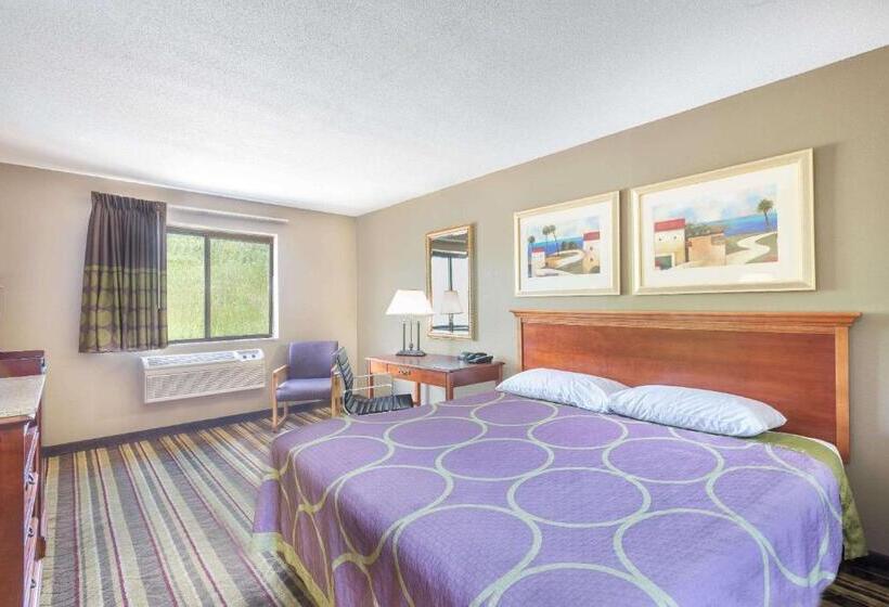 带大床的标准间, Super 8 By Wyndham Tilton/lake Winnipesaukee