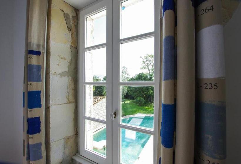 스탠다드 룸 풀장 전망, Logis Saint Léonard