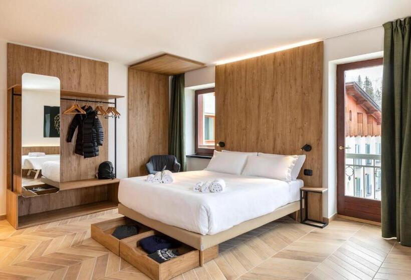 غرفة قياسية رباعية, B&b Hotel Passo Tre Croci Cortina
