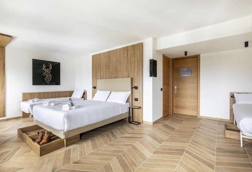 غرفة قياسية رباعية, B&b Hotel Passo Tre Croci Cortina