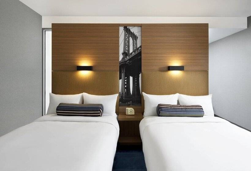 חדר סטנדרט שתי מיטות זוגיות, Aloft New York Brooklyn