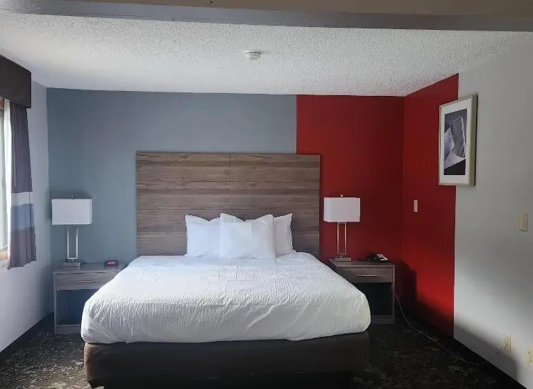 キングサイズベッドのデラックスルーム, Ramada By Wyndham Cedar Rapids South