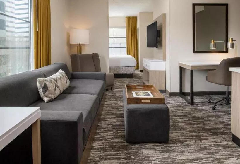 キングサイズベッドのスイートルーム, Springhill Suites Seattle Downtown, South Lake Union
