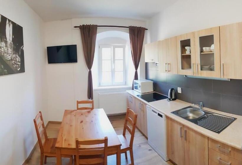 침실 3개 아파트, Zámecký Dvůr černousy