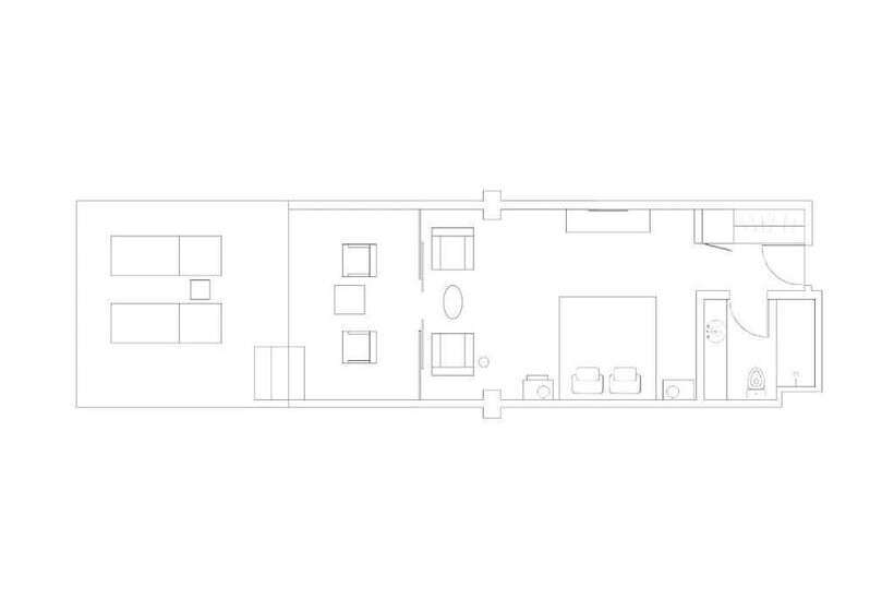 חדר סטנדרט נוף לים עם טרסה, Almyra