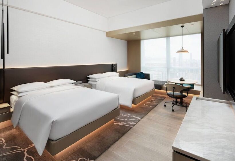 스탠다드 룸 더블 침대 2개, Renaissance Shenzhen Bay