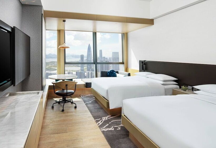 스탠다드 룸 더블 침대 2개, Renaissance Shenzhen Bay