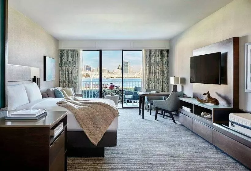 اتاق استاندارد با تخت دوبل و چشمانداز, Coronado Island Marriott Resort & Spa