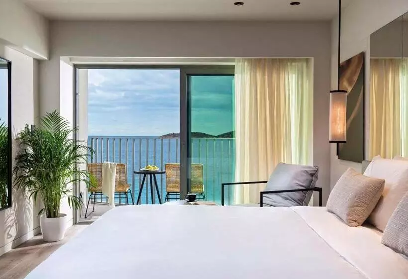Deluxe-huone Merinäkymä Parveke, Niko Seaside Resort Mgallery