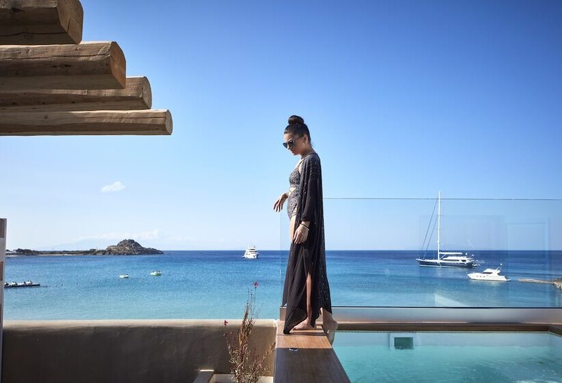 Deluxe Suite Sea View, Mykonos Kosmoplaz Beach Resort