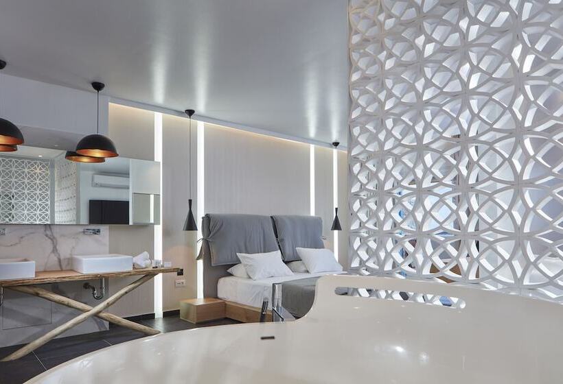 디럭스 스위트 바다 전망, Mykonos Kosmoplaz Beach Resort