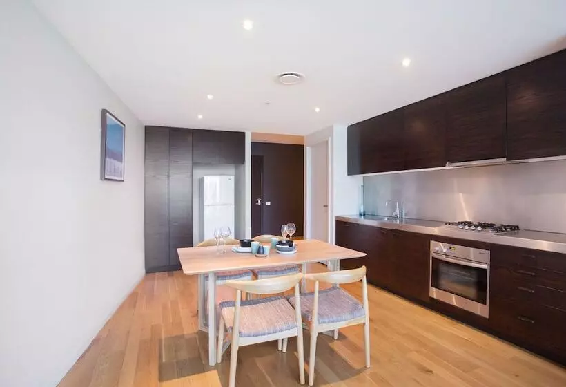 景色の見える一ベッドルームアパートメント, The Sebel Residences Melbourne Docklands Serviced Apartments