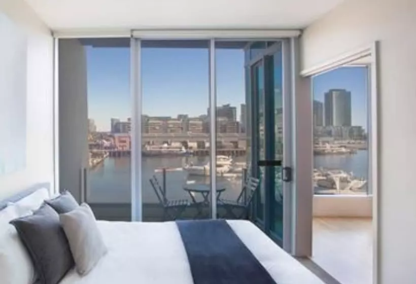 景色の見える一ベッドルームアパートメント, The Sebel Residences Melbourne Docklands Serviced Apartments
