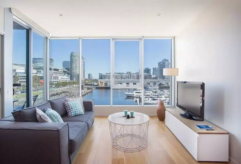 景色の見える一ベッドルームアパートメント, The Sebel Residences Melbourne Docklands Serviced Apartments