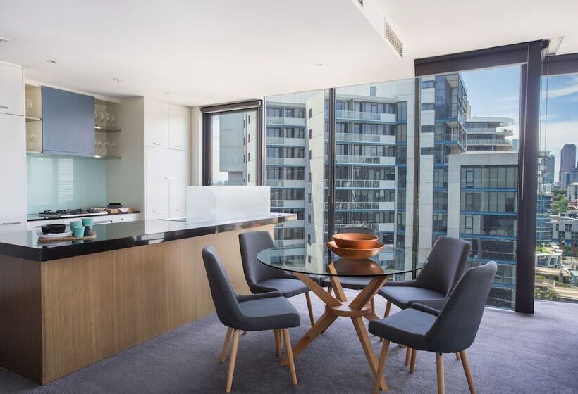 침실 3개 아파트, The Sebel Residences Melbourne Docklands Serviced Apartments