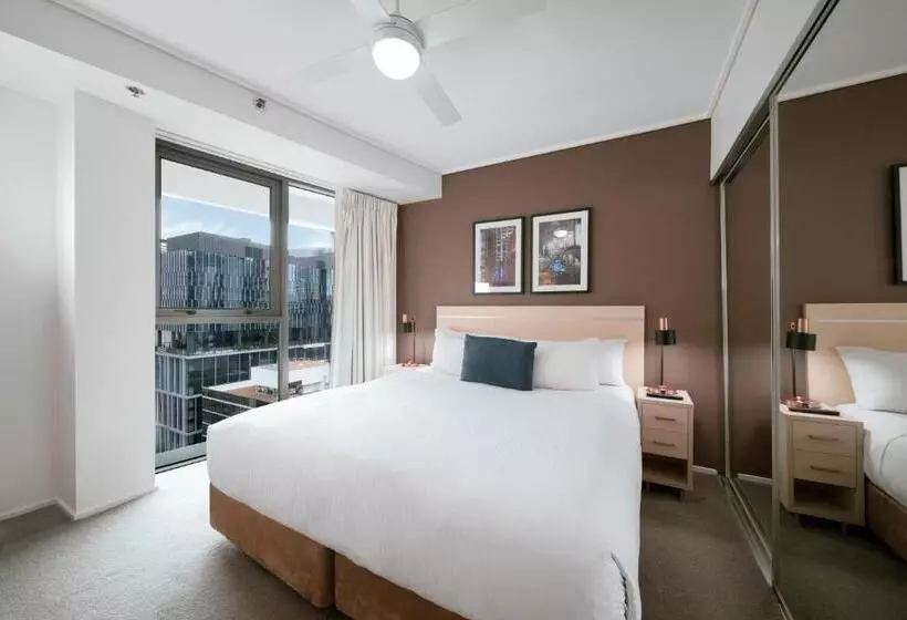 景色の見える一ベッドルームアパートメント, Oaks Brisbane On Felix Suites