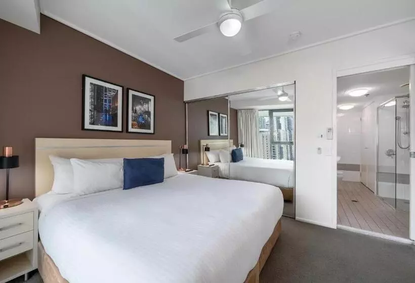 景色の見える一ベッドルームアパートメント, Oaks Brisbane On Felix Suites