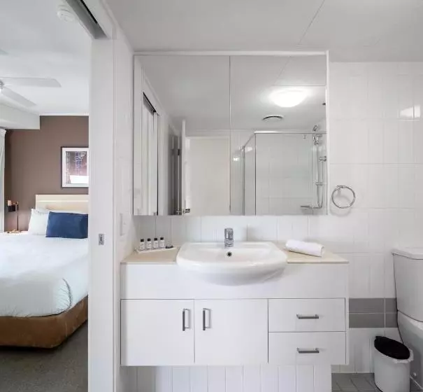 景色の見える一ベッドルームアパートメント, Oaks Brisbane On Felix Suites