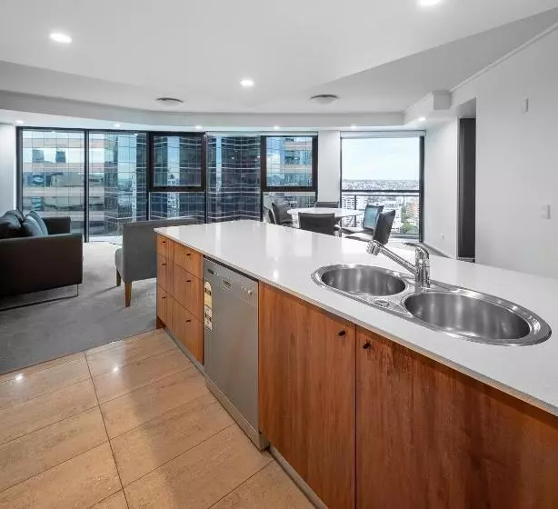 ３ベッドルームアパートメント, Oaks Brisbane On Felix Suites