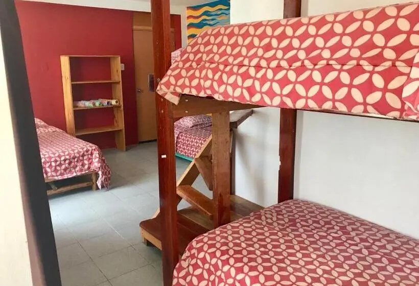 اتاق استاندارد چهار تخته با چشم‌انداز دریا, Surf House Chicama