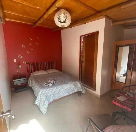 اتاق یک تخته با چشم‌انداز باغ, Surf House Chicama