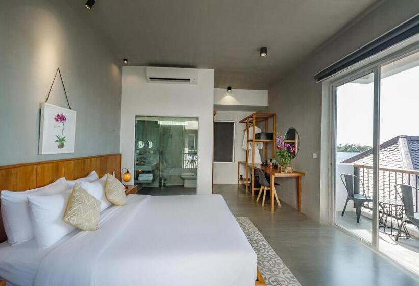 غرفة ديلوكس مطلّة علي البحر, Phka Kravan Boutique