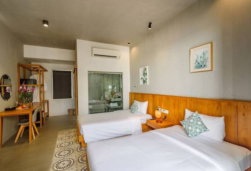 غرفة ديلوكس مطلّة علي البحر, Phka Kravan Boutique