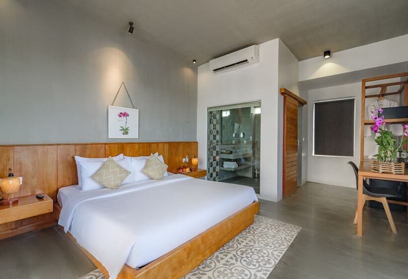 غرفة ديلوكس مطلّة علي البحر, Phka Kravan Boutique