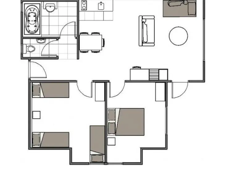 ２ベッドルームアパートメント, South Street West Motel
