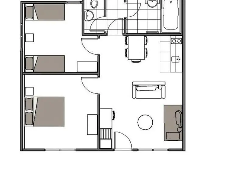 ２ベッドルームアパートメント, South Street West Motel