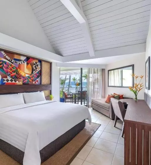 キングサイズベッドのデラックスルーム, Shangri La Yanuca Island, Fiji