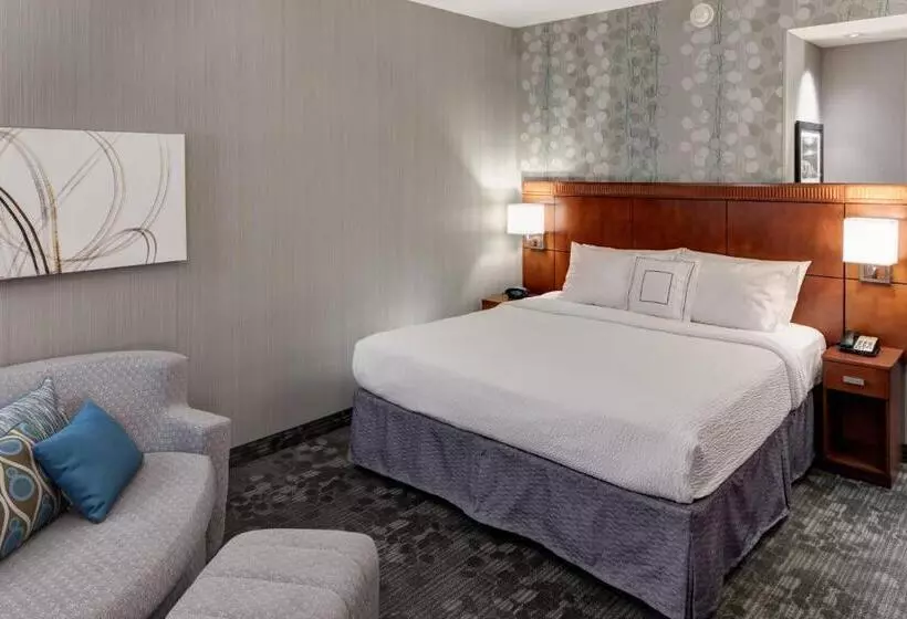 اتاق استاندارد با تخت بزرگ, Courtyard By Marriott Santa Clarita Valencia