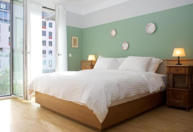 带大床的标准间, Auberge Des Vergers