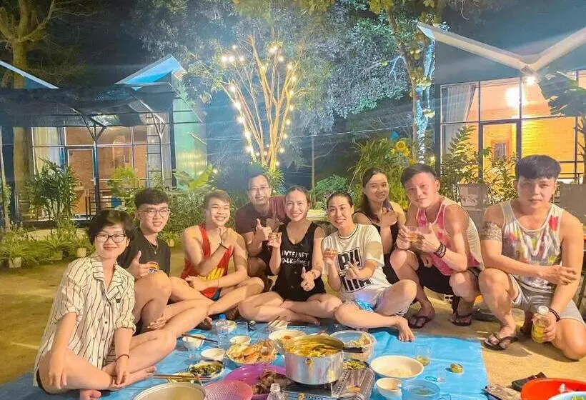 اتاق استاندارد چهارنفره با چشم‌انداز باغ, Homestay De La Rosa   Côn đảo