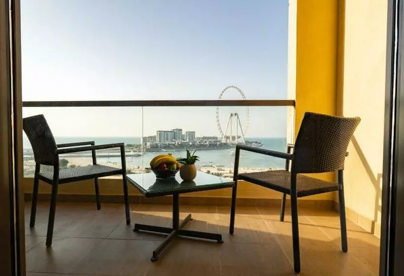 اتاق استاندارد با تخت بزرگ, Amwaj Rotana, Jumeirah Beach   Dubai