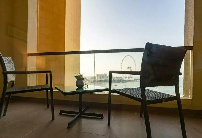 اتاق استاندارد با بالکن و چشم‌انداز دریا, Amwaj Rotana, Jumeirah Beach   Dubai