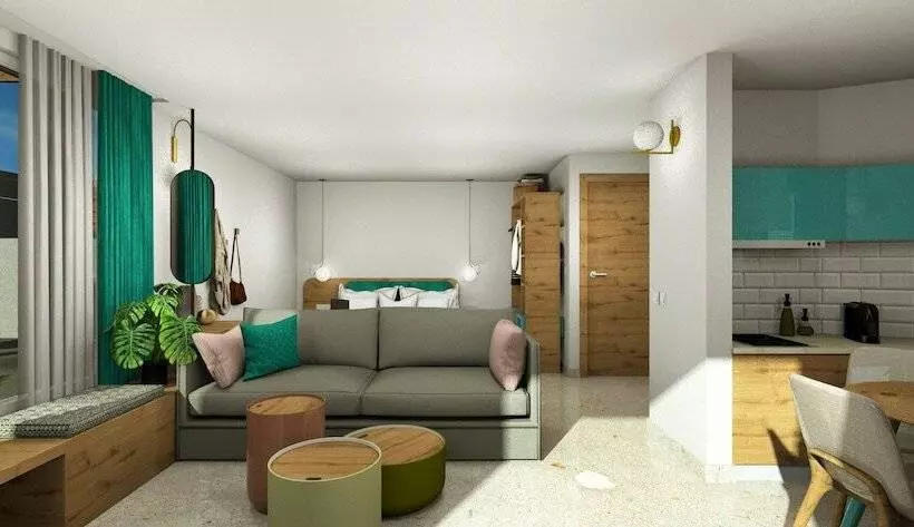 سوییت جونیور با چشم‌انداز دریا, Rainbow Apartments