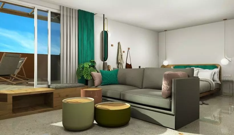 سوییت جونیور با چشم‌انداز دریا, Rainbow Apartments