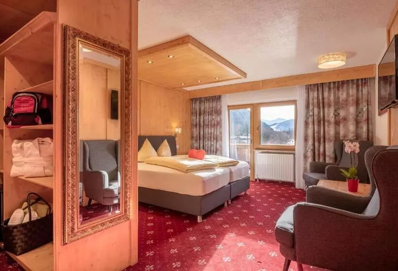 اتاق استاندارد با بالکن, Hubertushof   Ihr Hotel Mit Herz