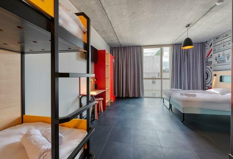 Quarto Quádruplo Estandar, Meininger Hotel Bordeaux Gare Saint Jean