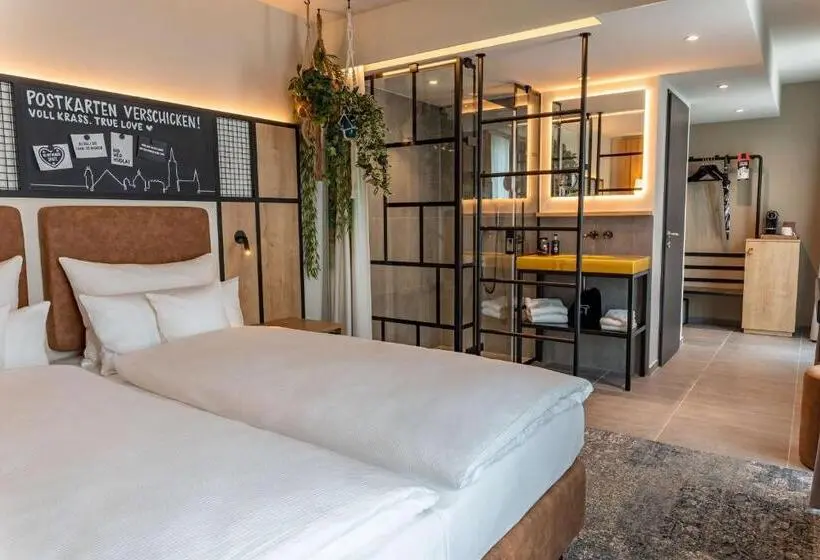 キングサイズベッドのデラックスルーム, Me And All Hotel Ulm, By Hyatt