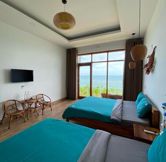 חדר סטנדרט לארבעה נוף לים, Chill House By The Beach